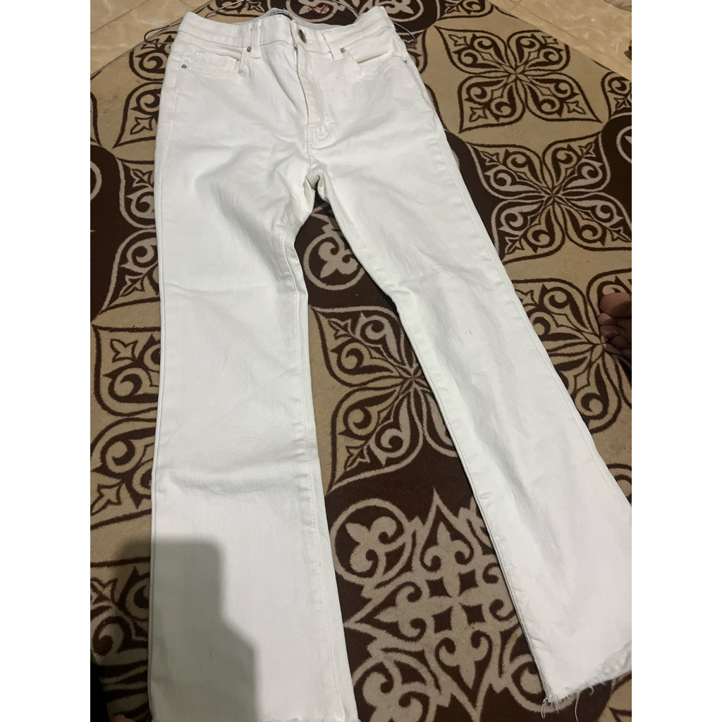 preloved jeans cutbray putih