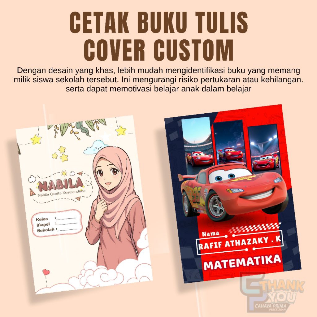 

Buku Tulis Custom Nama | Notebook Estetik Aesthetic Bisa Desain Sendiri.