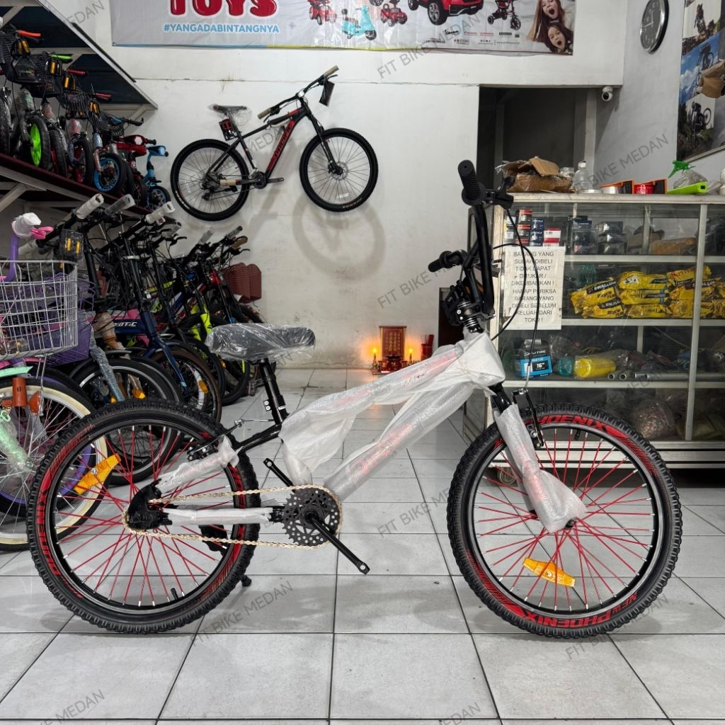 SEPEDA BMX NEW PHOENIX 20 INCI NP-7722-9 BAN 2.40/ BAN JUMBO 3.0 INNER CABLE ANAK COWOK