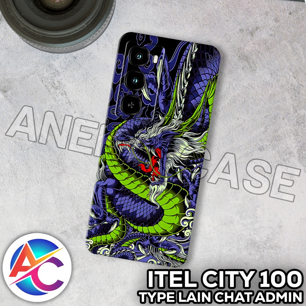 [RC41] Softase ITEL CITY 100 - [Motif COWOK] - Case Hp ITEL CITY 100 - SILIKON - CASE ITEL CITY 100