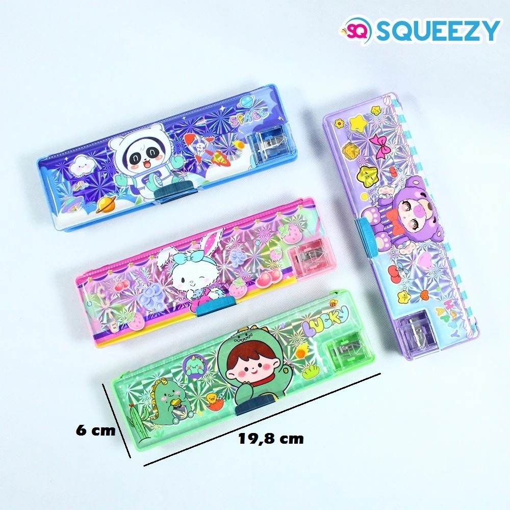 

Tempat Pensil Magnet + Rautan/Pencil Case Magnetic Squeezy