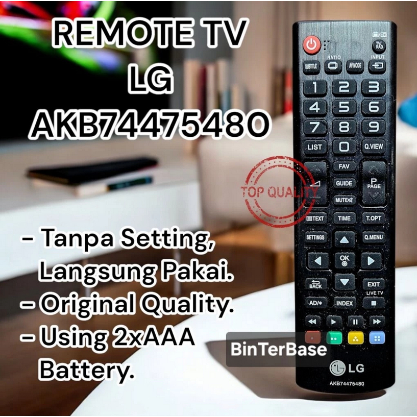 Remote remot TV LG AKB74475480 UHD LCD LED Smart TV 5480 Original Quality lifegoods lg lifes good