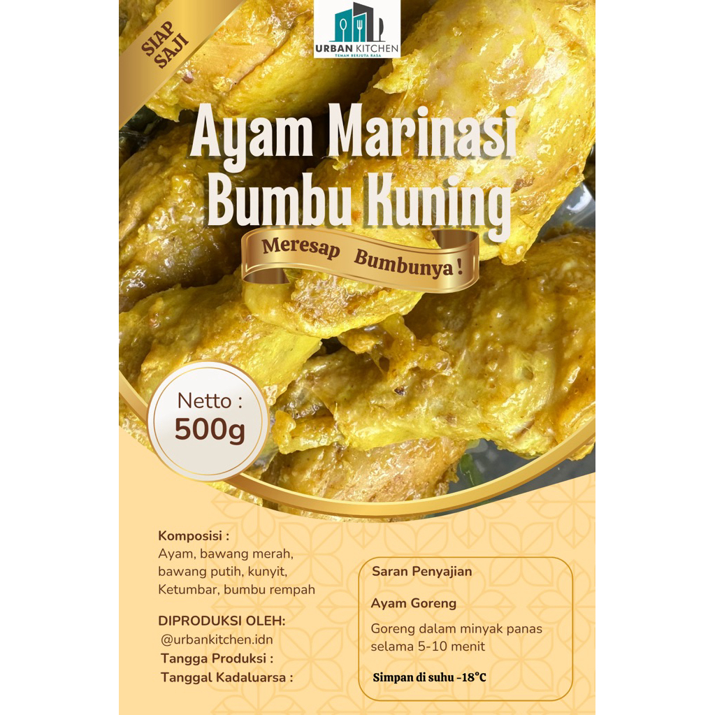 

Ayam Ungkep Bumbu Kuning 500g/ 5-6 potong