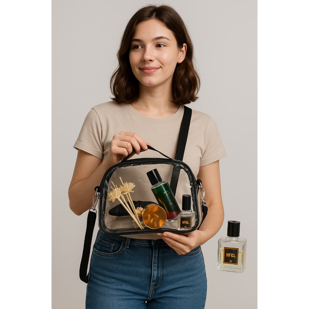 Tas mika/pvc murah (anisa transparant)