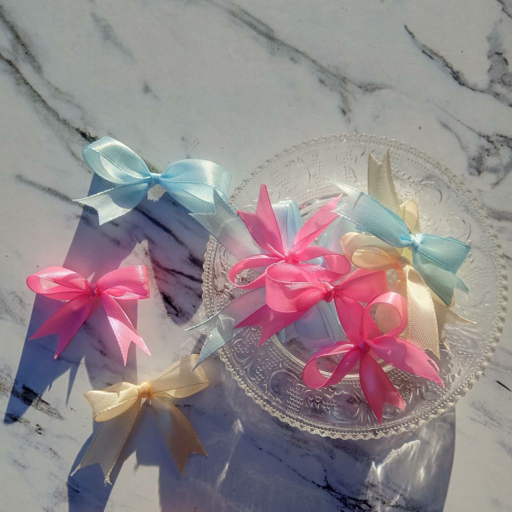 

pita satin 1cm pita souvenir siap pasang