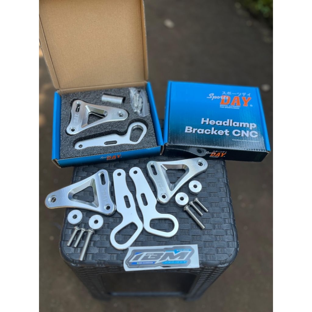 KUPINGAN LAMPU NINJA SS CNC DAY BREKET BRACKET LAMPU DEPAN NINJA SS FULL CNC DAY,KUPINGAN LAMPU NINJ