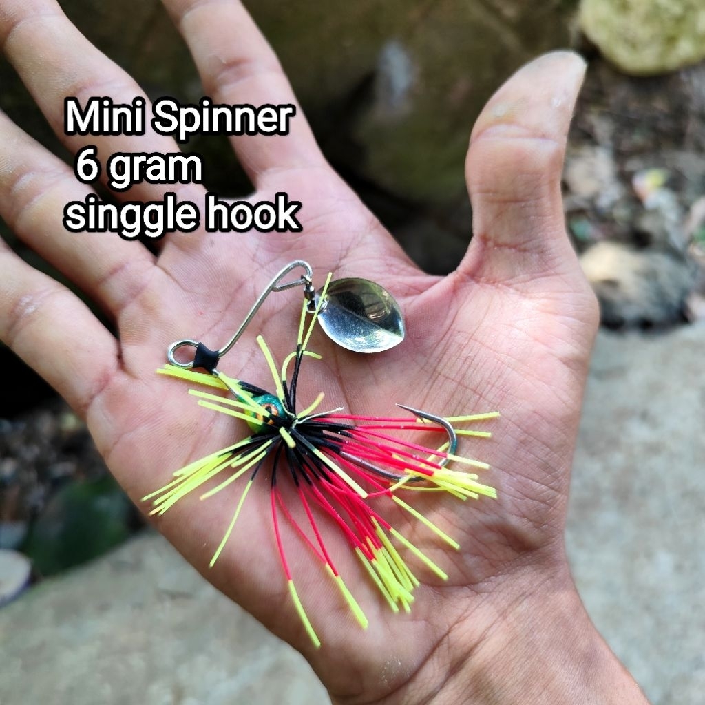 spinner mini 6 gram cocok untuk casting gabus air dalam || umpan casting gabus air dalam