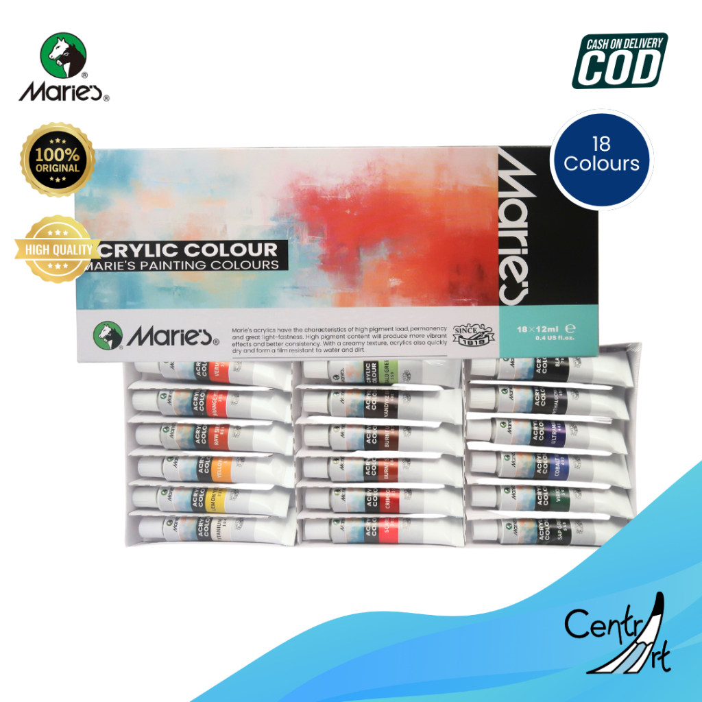 

Maries cat Acrylic set 18 warna x 12ml