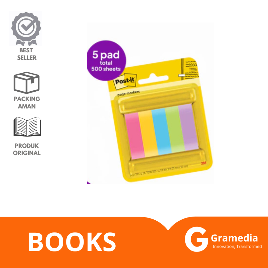 

Gramedia Lampung - PAGE MARKERS 3M POST IT UNGU