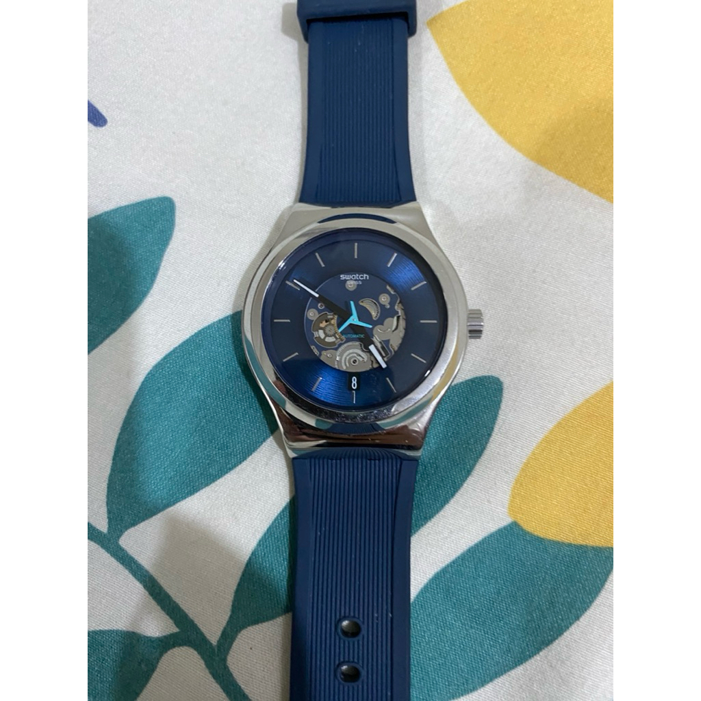 SWATCH YIS430 Blurang Jam Tangan Automatic