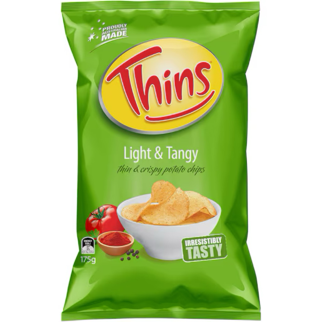 

Thins Chips Light & Tangy 175g - Australia
