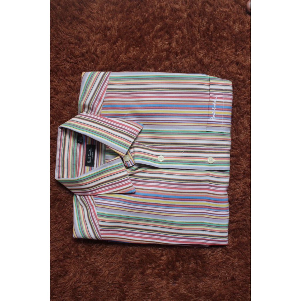 Baju Kemeja lengan panjang"Paul smith " meterial berkualitas, tebal, tidak gampang kusut Size M slim