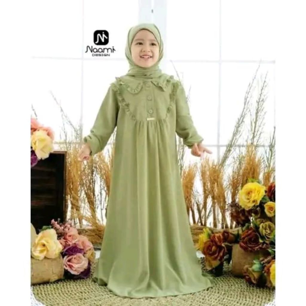 gamis anak polos/gamis anak/gamis anak tanggung/gamis anak rampel/gamis anak kancing/gamis anak