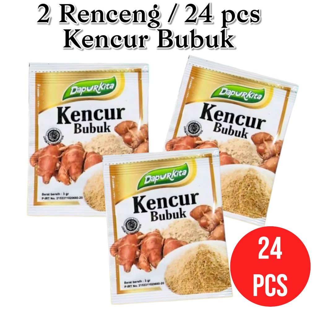 

24 Pcs Kencur Bubuk Bumbu Dapur Rempah Serbaguna Untuk Masakan
