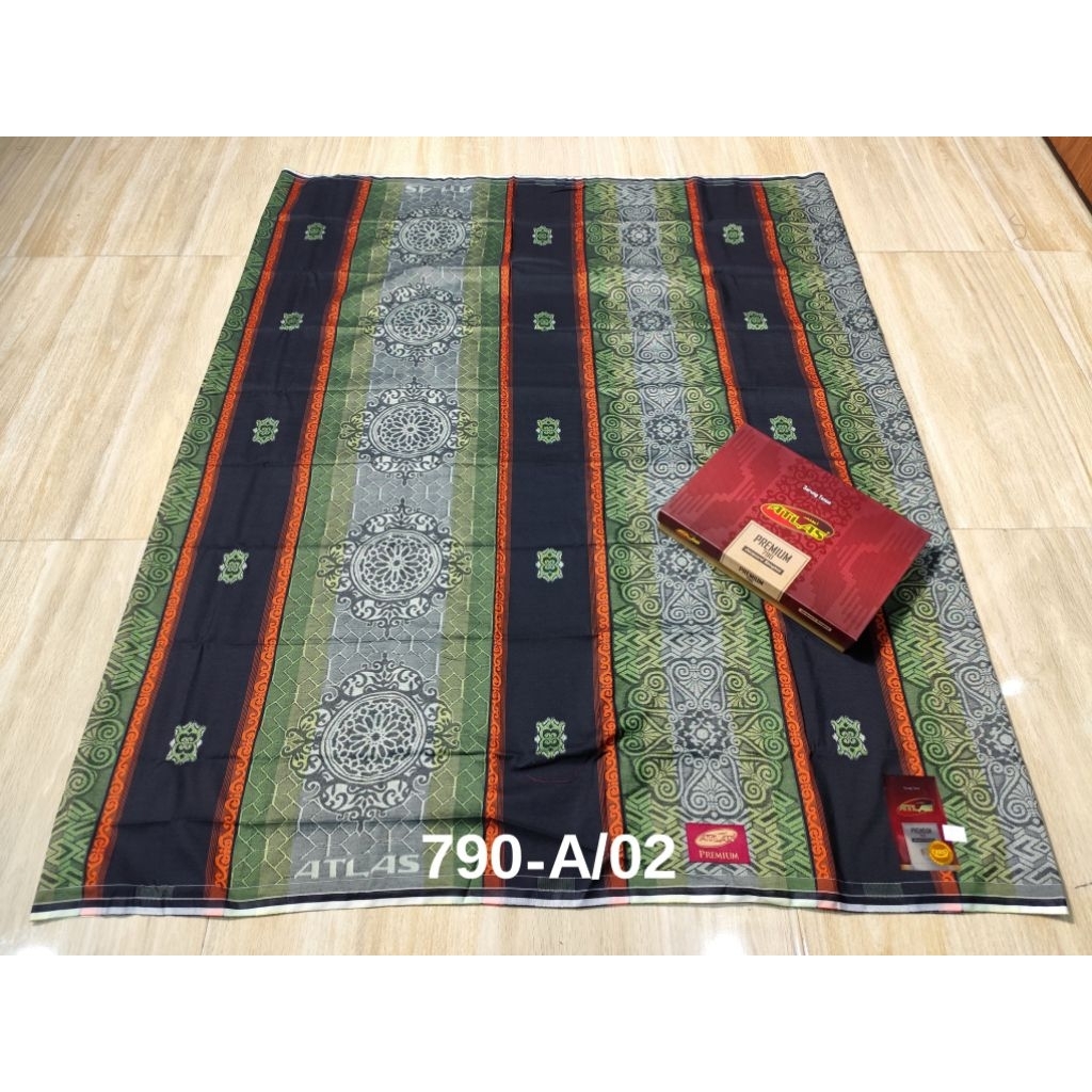 Sarung ATLAS Premium 790 Jacquard Songket GOLD