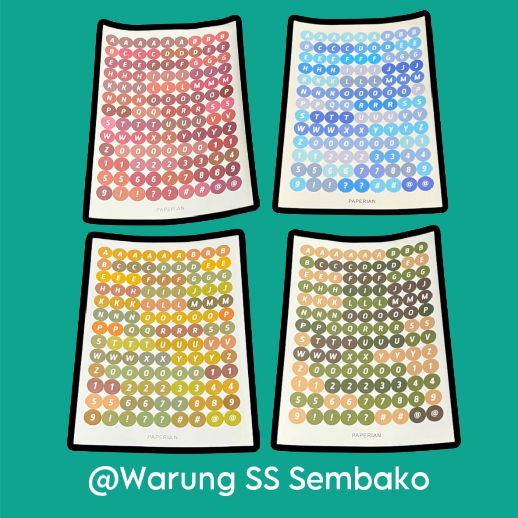 

Sticker Huruf Alfabet 1 lembar