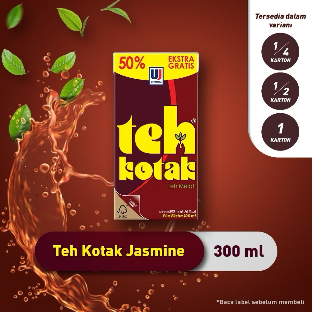 

Teh Kotak Jasmine Regular 300 ml