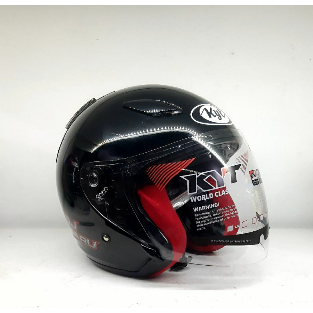 Helm KYT Dj Maru Black / hitam