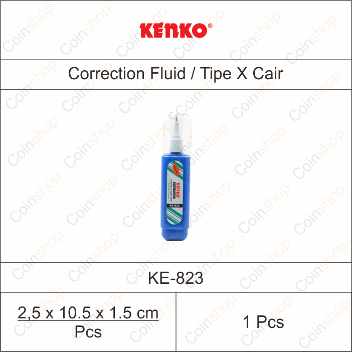 

Kenko KE-823 Correction Pen Tipe-X Tip-Ex Tip X Tipex Cair Per Pcs