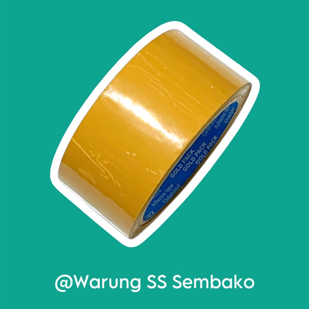 

Gold Pack OPP Gold Lakban Coklat 45 mm 60 yard 1 inch
