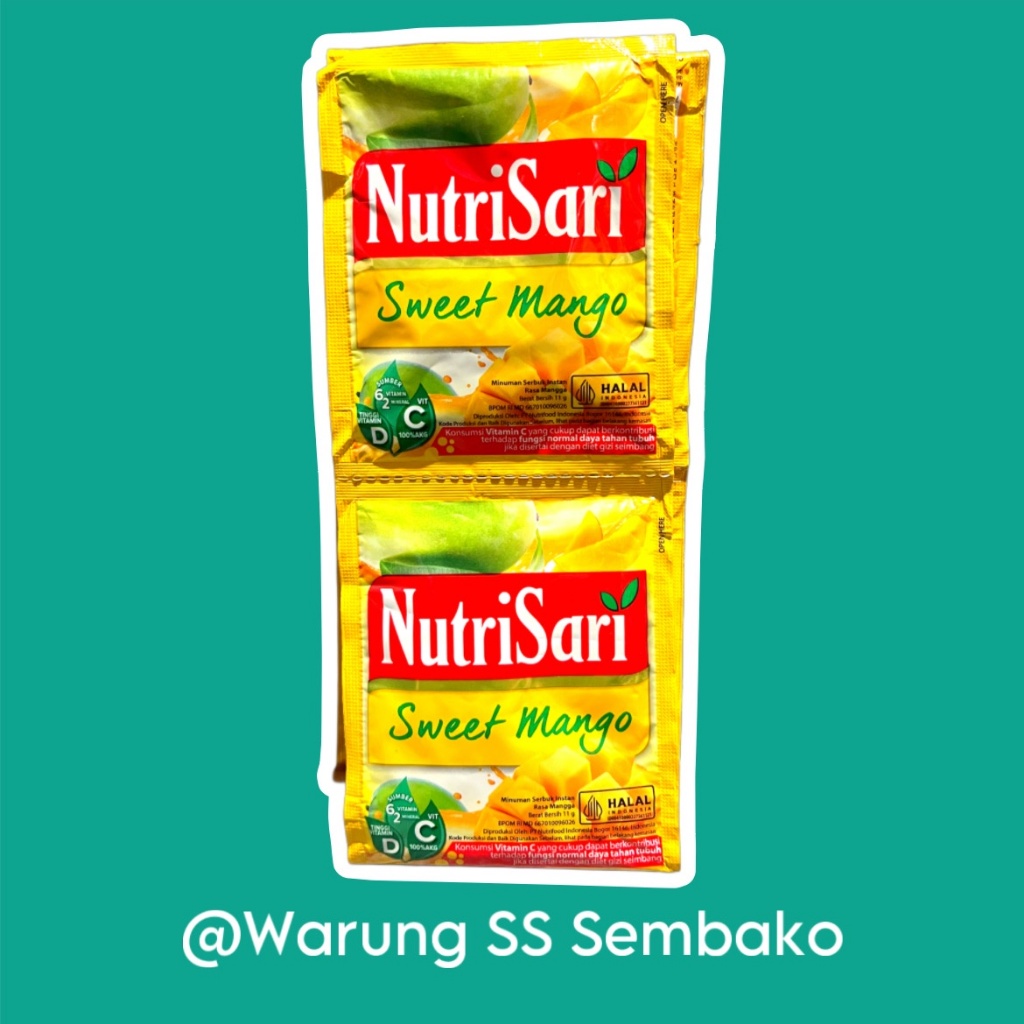

Nutrisari Minuman Serbuk Sweet Mango 1 renceng isi 10 pcs