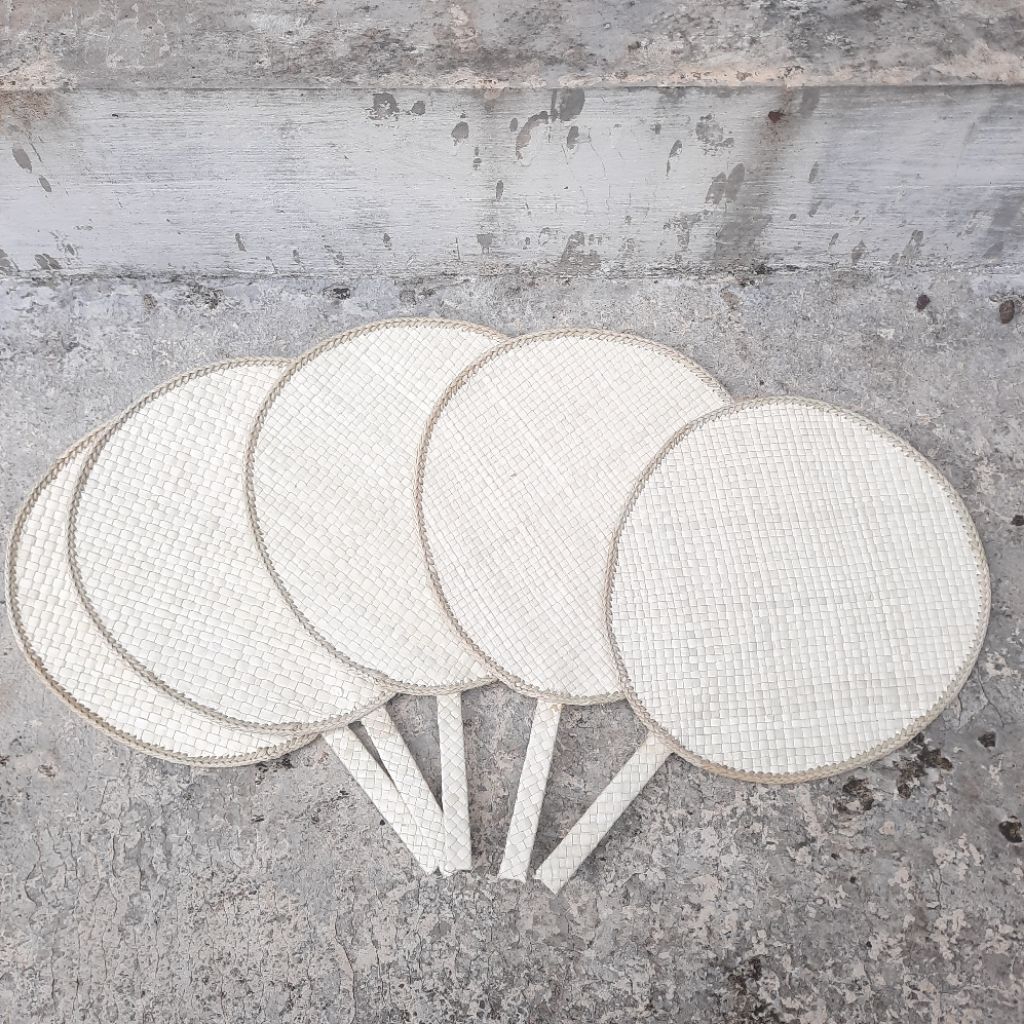 Kipas anyaman pandan / Kipas pandan / Kipas pandan oval / Kipas pandan oval besar / Souvenir
