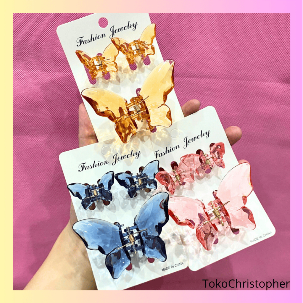 (ISI 3) Jedai Rambut Kupu Kupu | Jedai Kupu Kupu Kristal | Jedai Kupu Kupu Korea