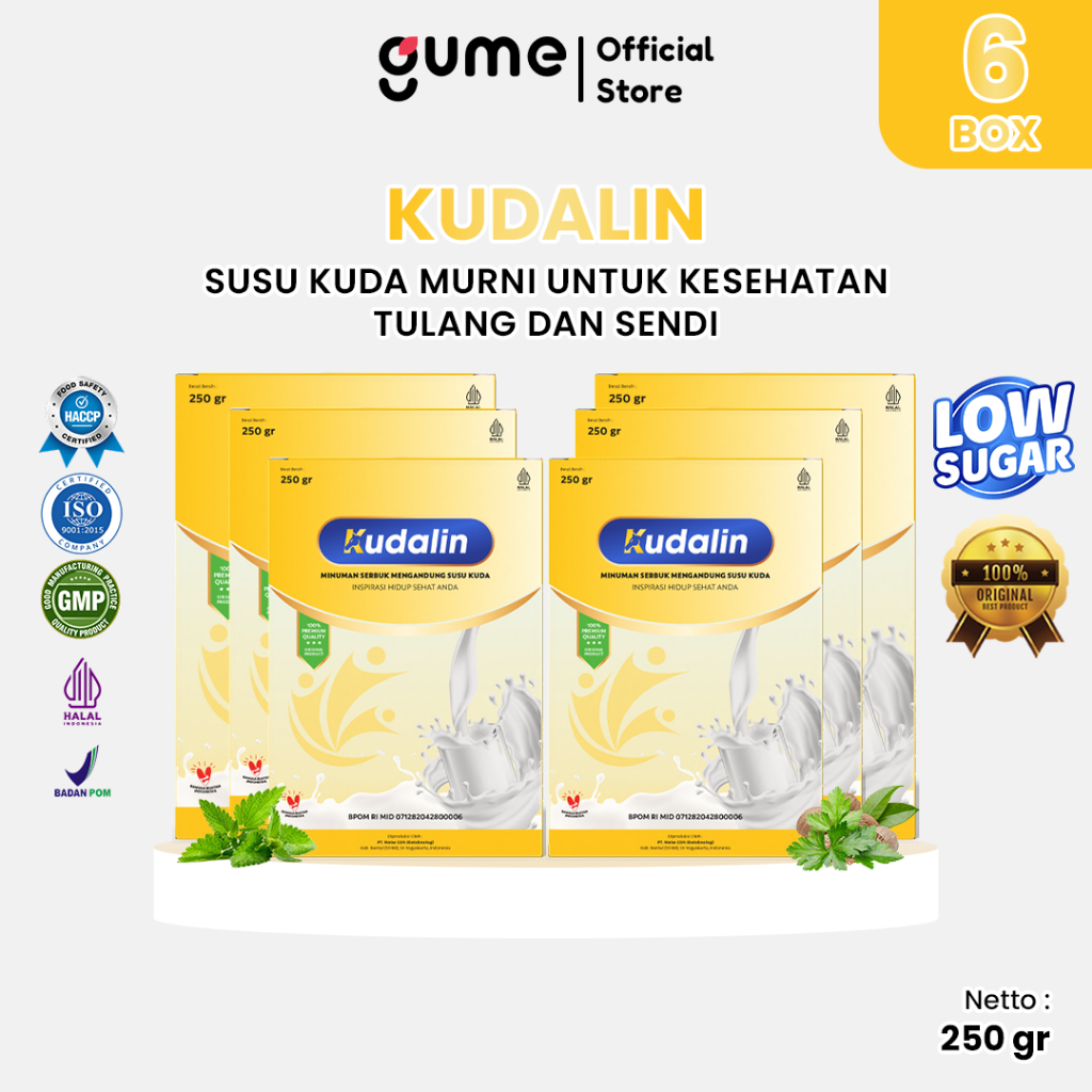 

Kudalin Susu Kuda Murni Asli Sumbawa Untuk Tulang dan Sendi 100% Organic Kemasan 250gr 6 Box