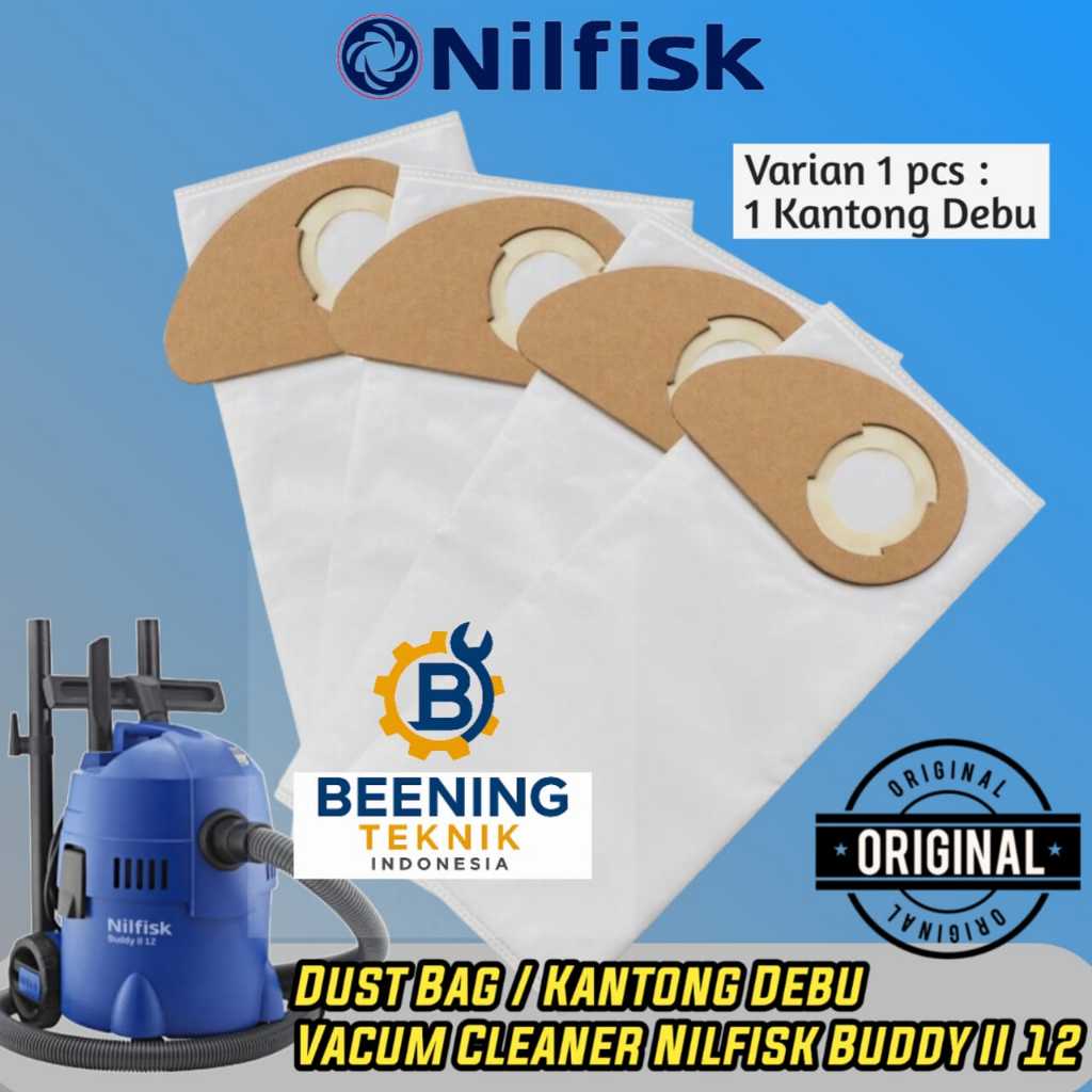 Dust Bag Nilfisk Buddy II 12 – Kantong Debu Vacuum Cleaner (1 pcs) I Kantong Debu Nilfisk Buddy II 1