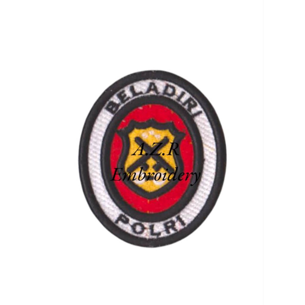 atribut BORDIR BELADIRI POLRI TIMBUL 3D