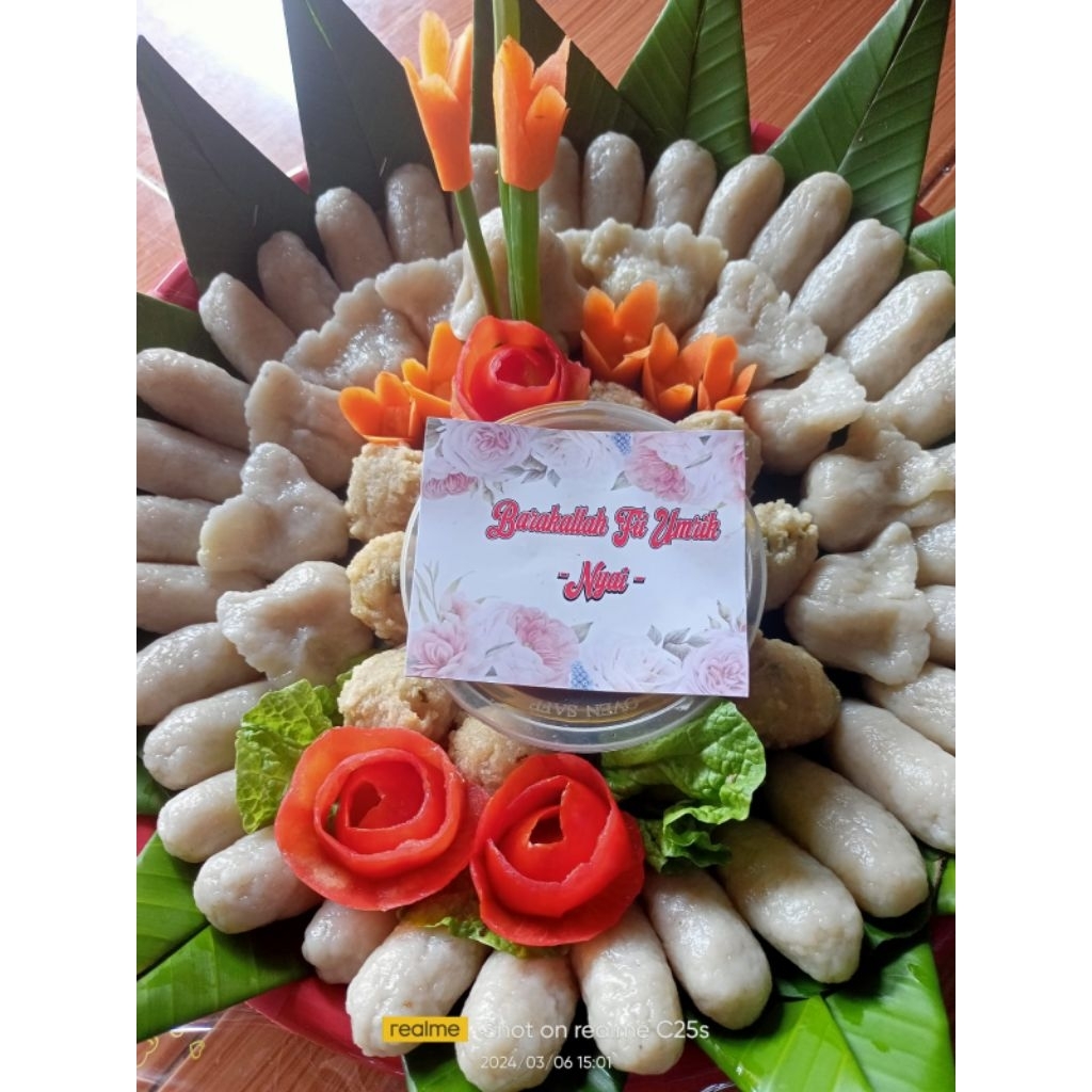 

tumpeng pempek isi 50