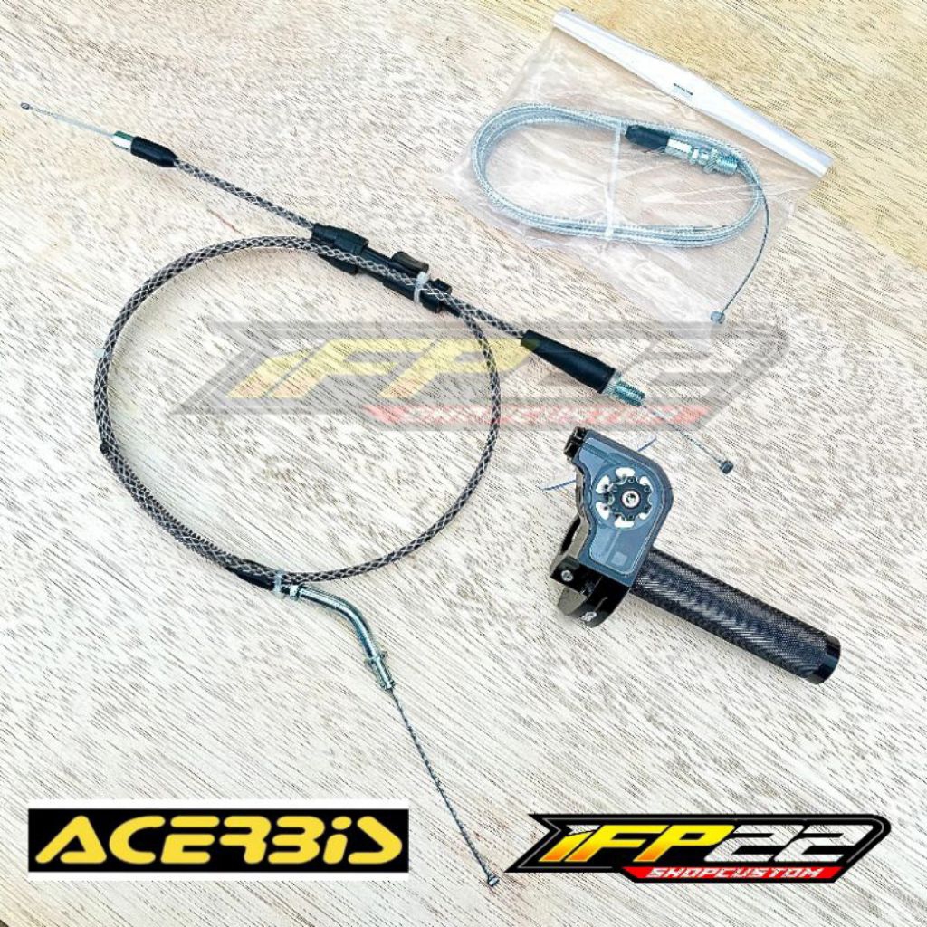 gas spontan acerbis v2 rx king kabel karbon