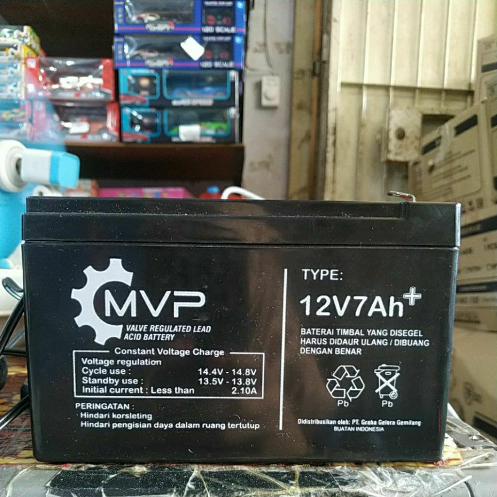 Ready Aki 12Volt Merek MVP/Aki Motor Aki & Mobil Aki Cas Anak