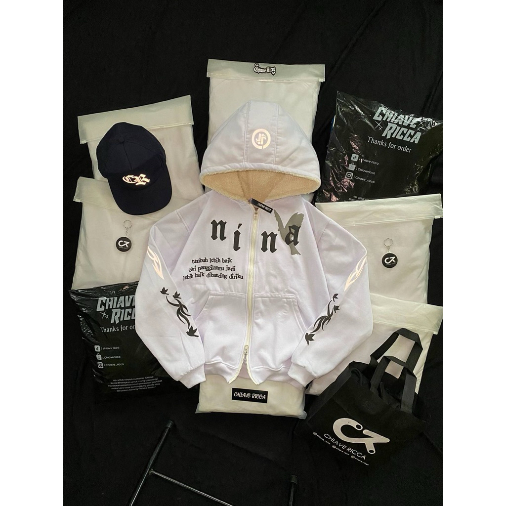 Hoodie Nina Feast Unisex – Fleece Tebal Adem Nyaman | Cocok Buat Cowok Cewek, Model Oversize Kekinia