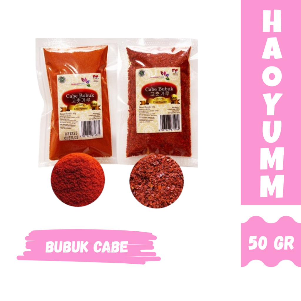 

Gochugaru Bubuk Cabe Cabai Red Pepper Powder Korea 50 gr HALAL [HAOYUMM]