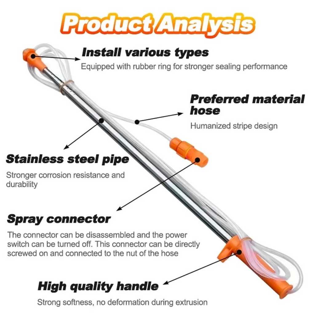Stik Telescopic Sprayer 3.5 Meter Stainless Steel