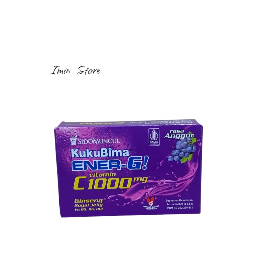 

Kukubima Energi Vitamin C 1000mg Anggur Isi 6 Satset
