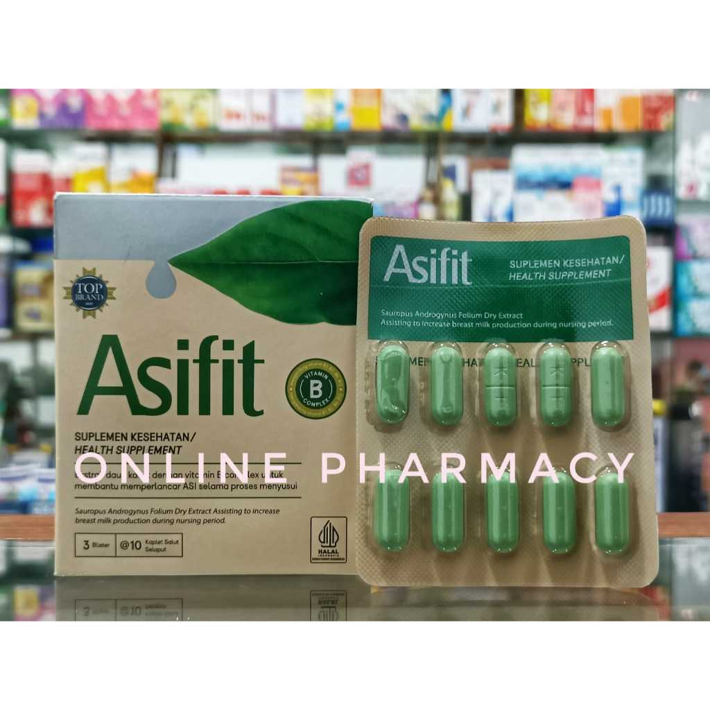 Asifit Strip 10 Kaplet Salut Selaput (JUAL ECER JUAL PERSTRIP) - Melancarkan ASI