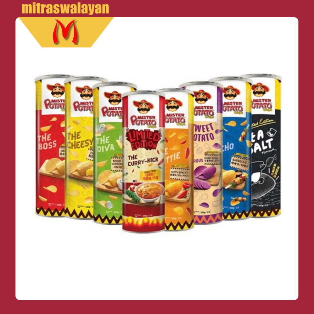 

MISTER POTATO Keripik Kentang Kemasan Kaleng 106 gr