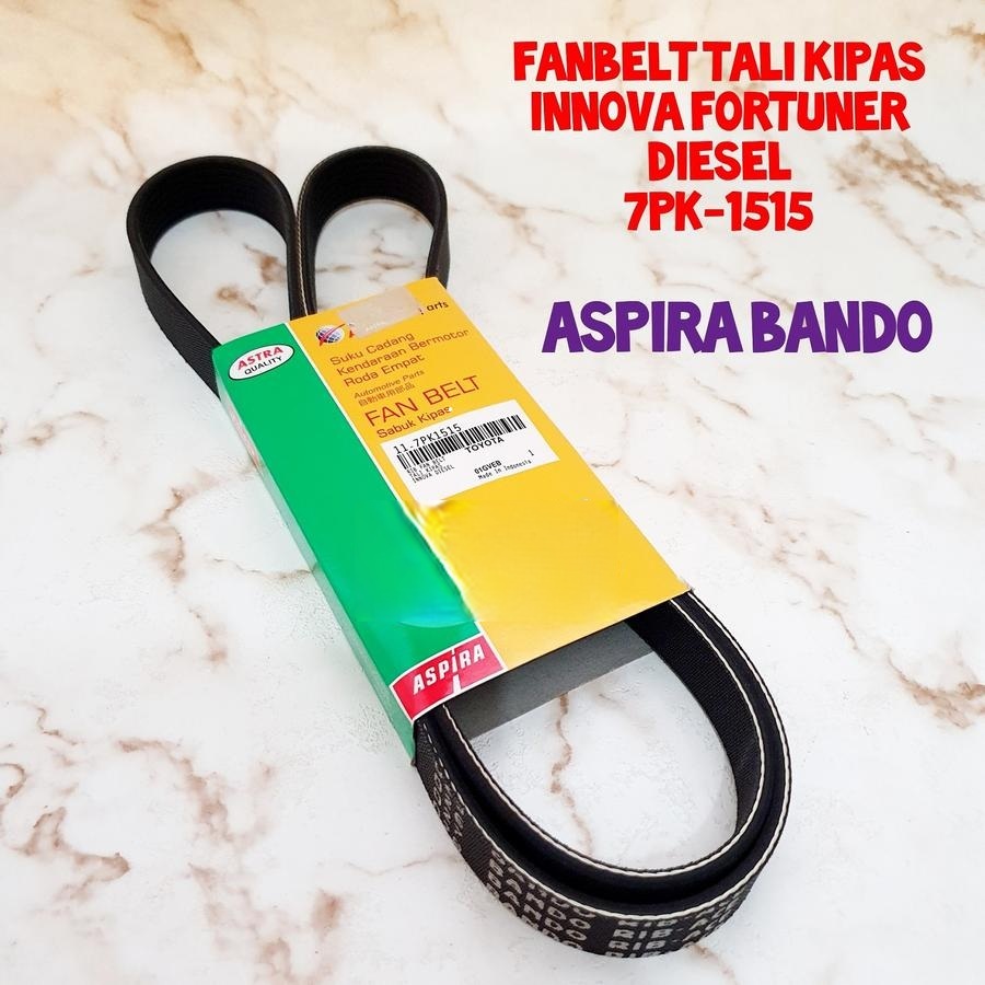Fan Belt V-belt Fortuner Diesel / Innova Diesel 2004-2015 ASPIRA BANDO 7PK1515