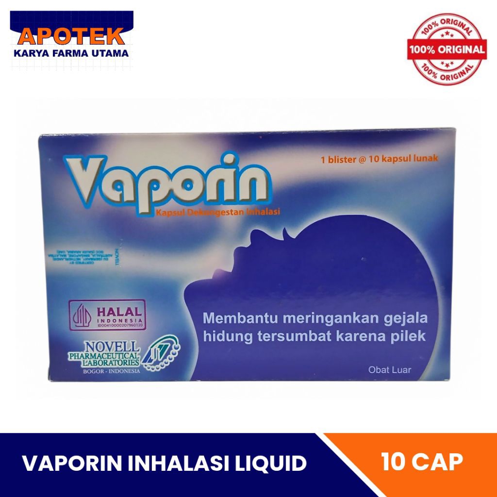 Vaporin Inhalasi Liquid 10 Kapsul Untuk Bayi