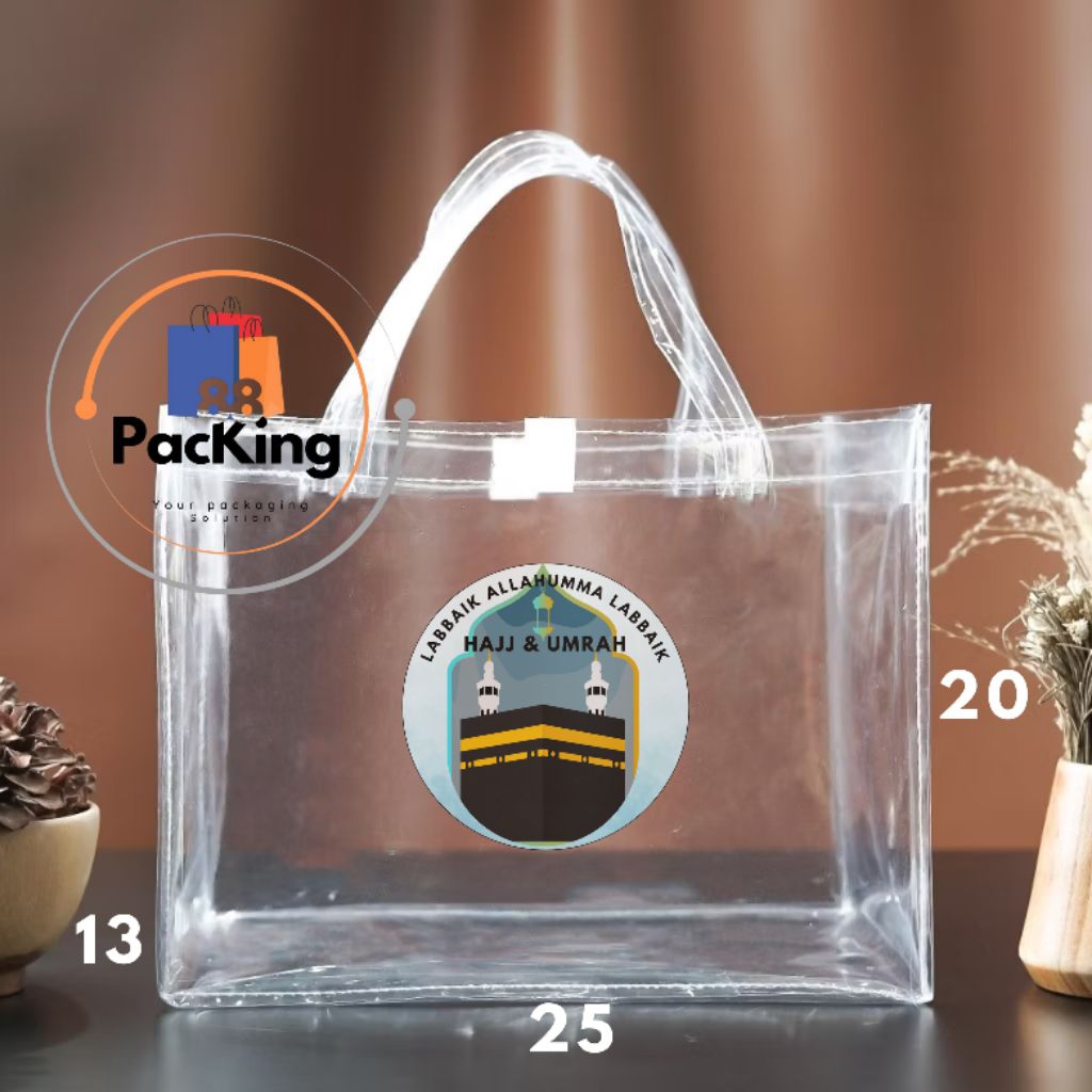 

tas mika bening transparant oleh oleh haji umroh souvenir haji umroh gift from hajj umrah