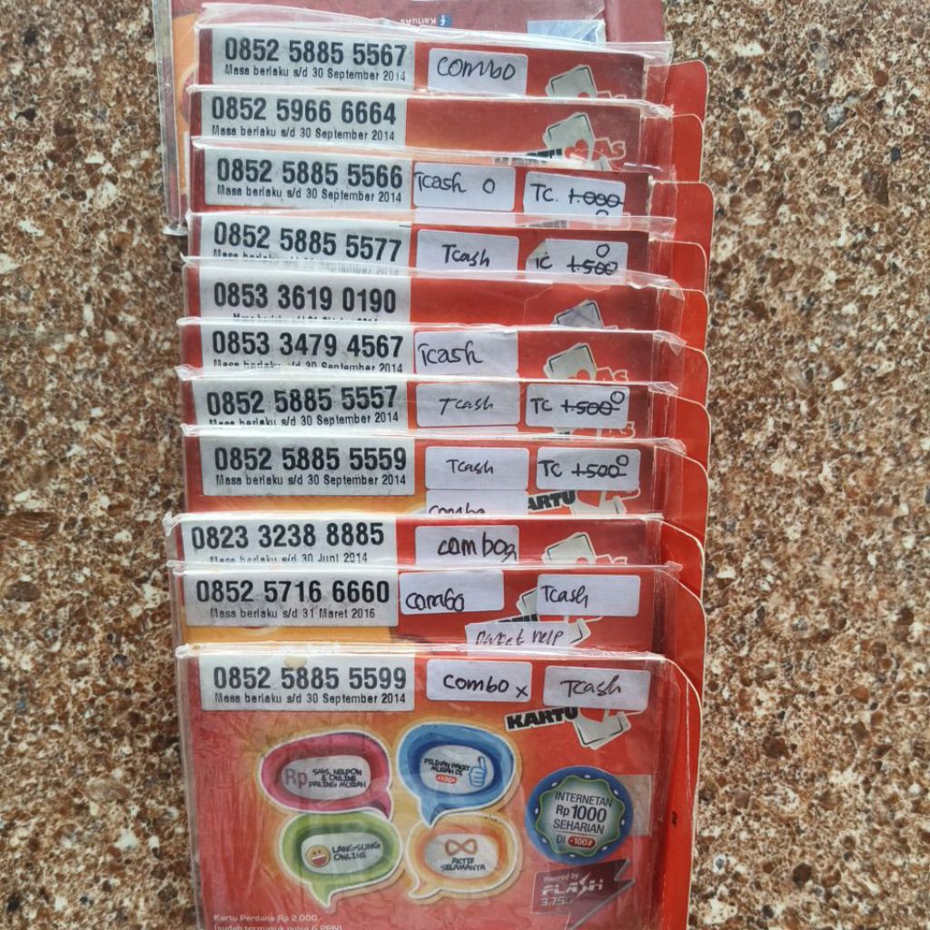 nomor cantik telkomsel kartu As 5555 8888 6666