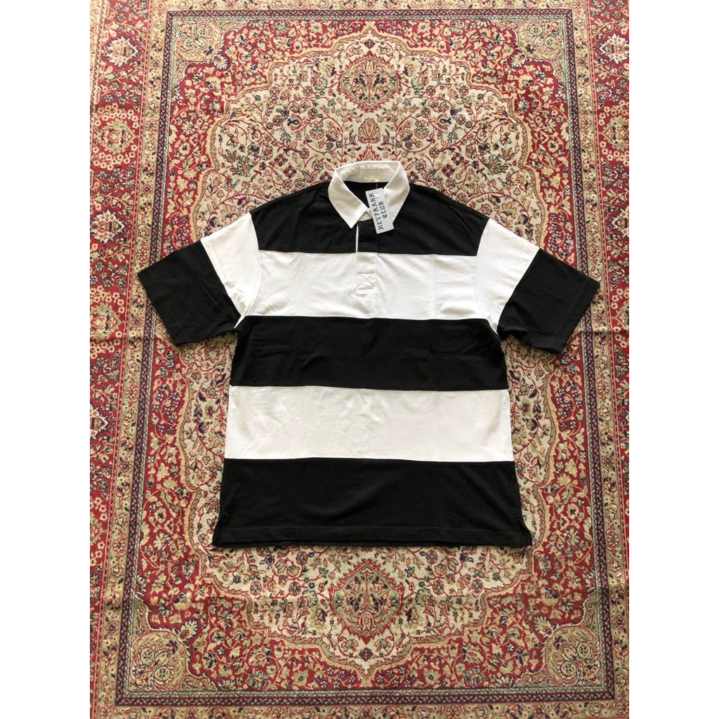 Kaos Gu oversize rugby shirt Gu japan streetwear rugby shirt Vintage rugby shirt HG018