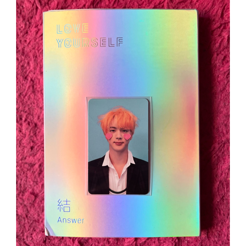 BTS Love Yourself Answer F Version Unsealed Album Jin PC Seokjin Official Photocard