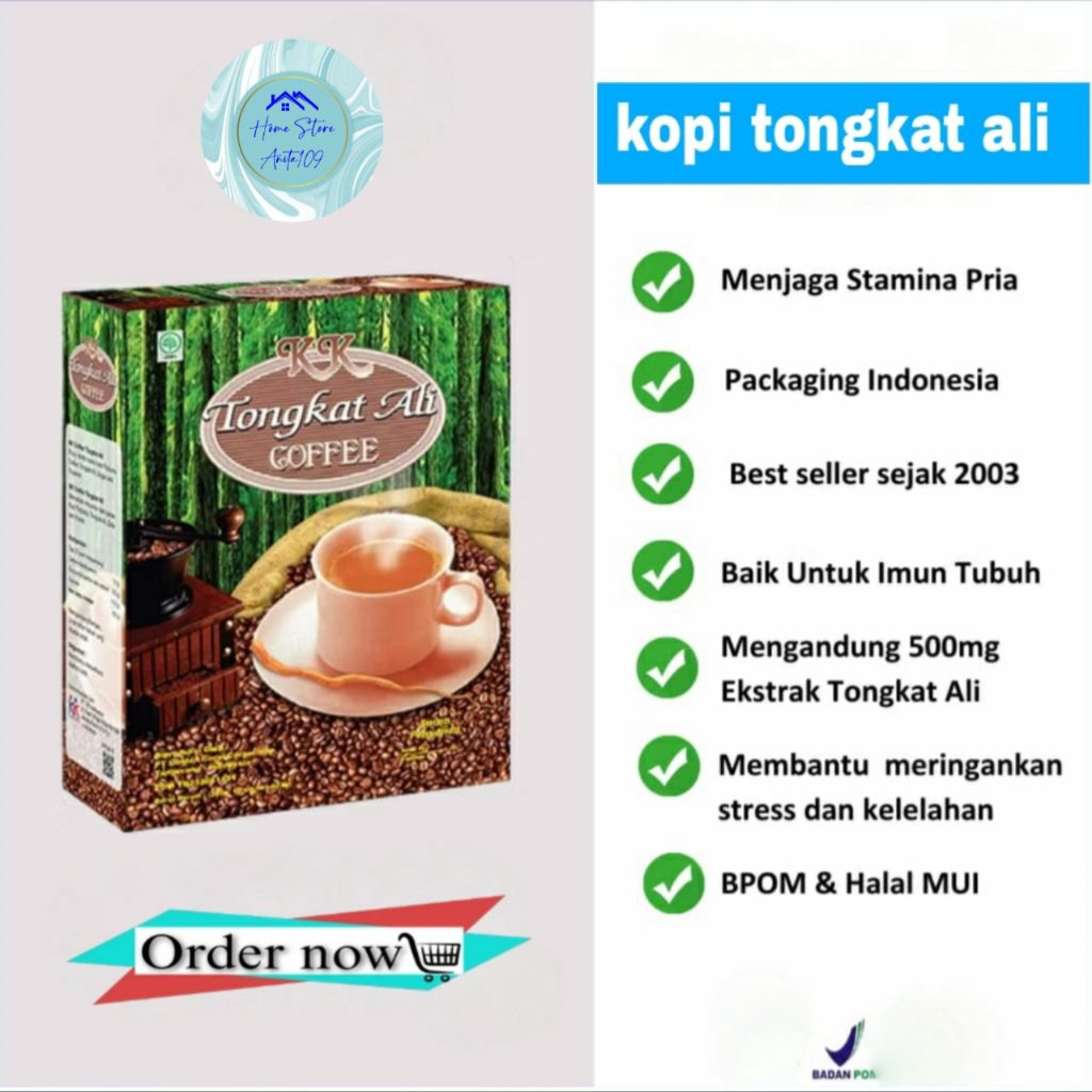 

Kopi Habbatusauda Gingseng Tongkat Ali