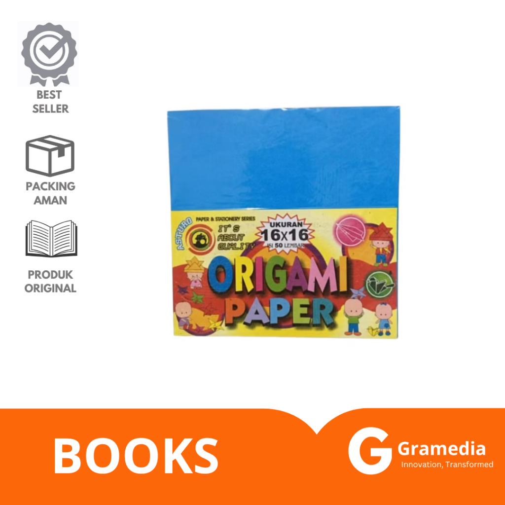 

Gramedia Lampung - Origami Paper Asturo 16 X 16CM 50 SHEETS