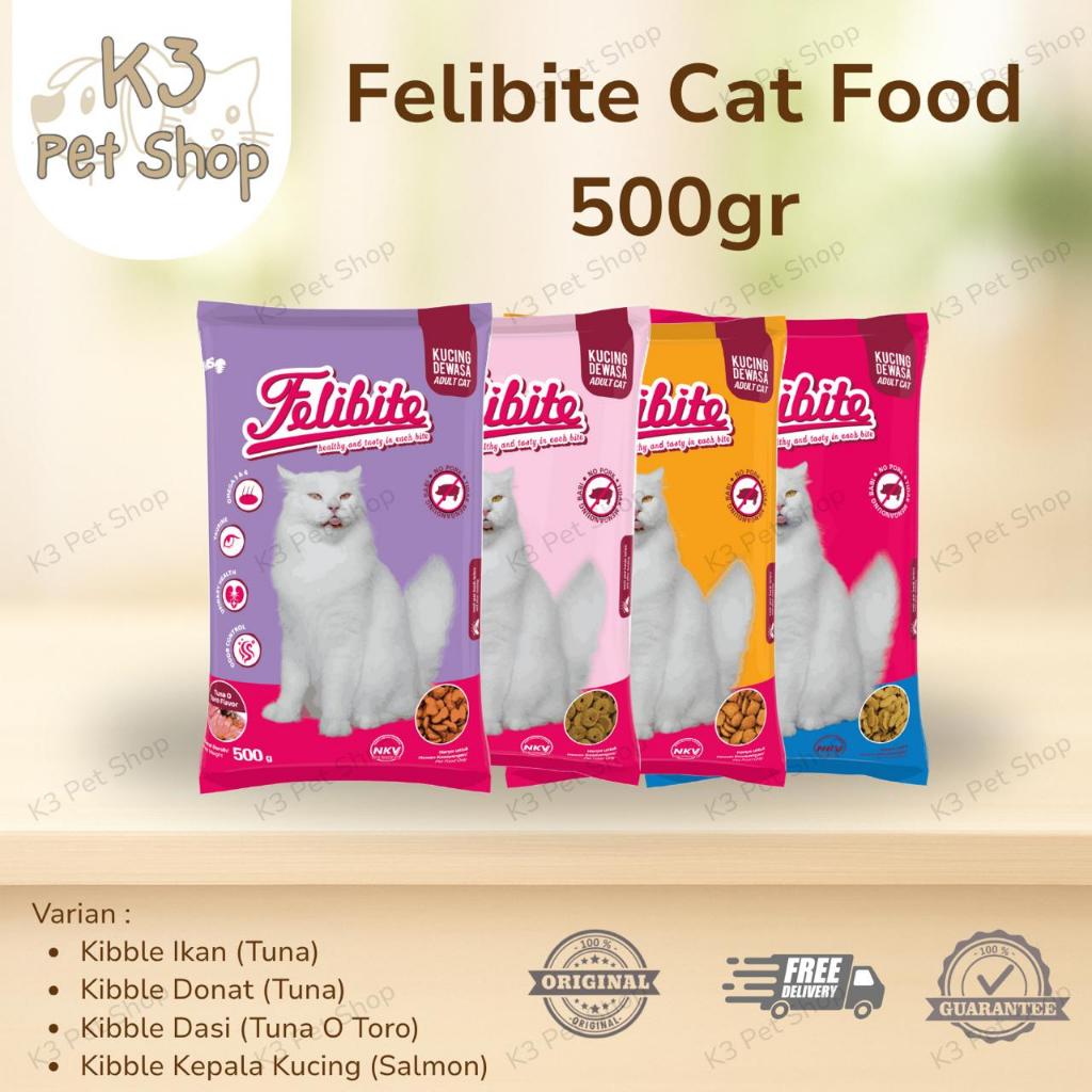 Felibite Cat Food Freshpack 500gr - Makanan Kucing Felibite - Makanan Kucing Murah - Felibite Ikan -