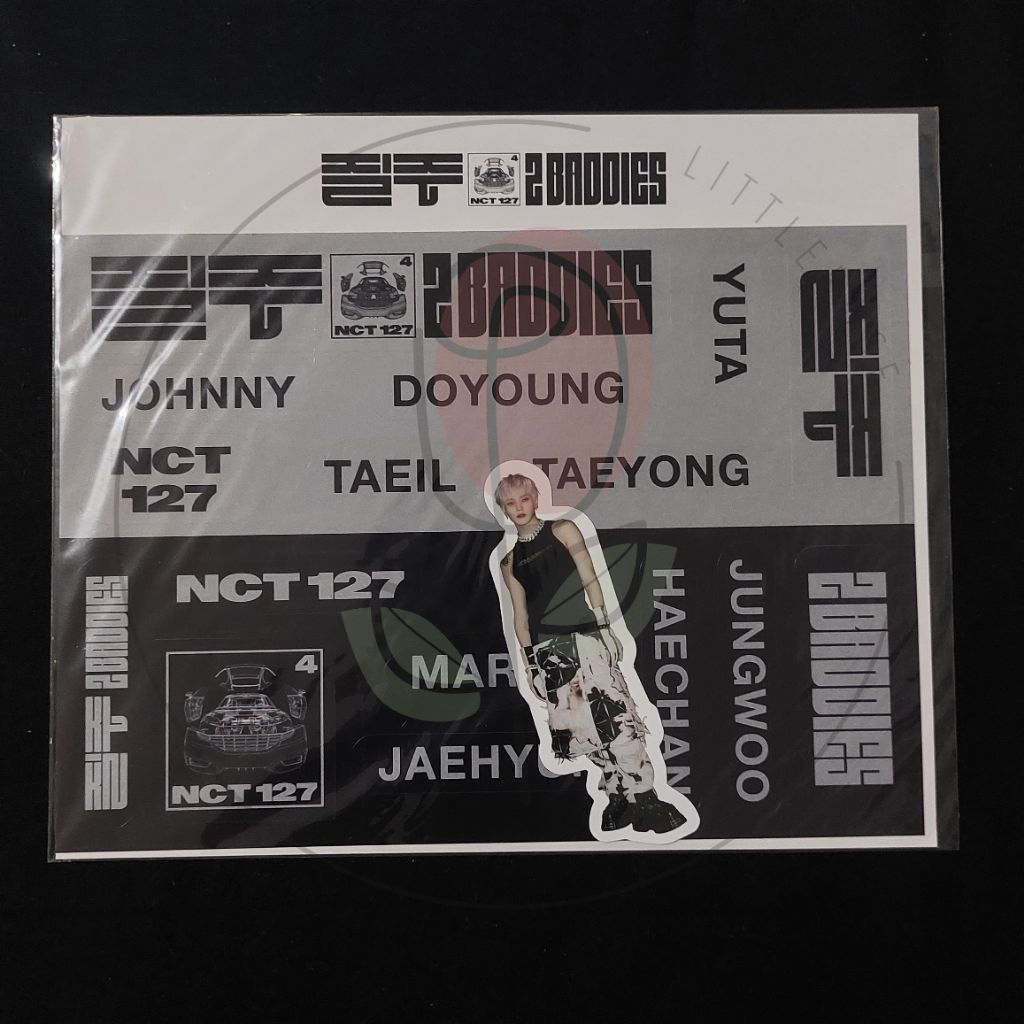 (ready stock) MD NCT 127 - 2 BADDIES LUGGAGE STICKER SET TAEYONG VER