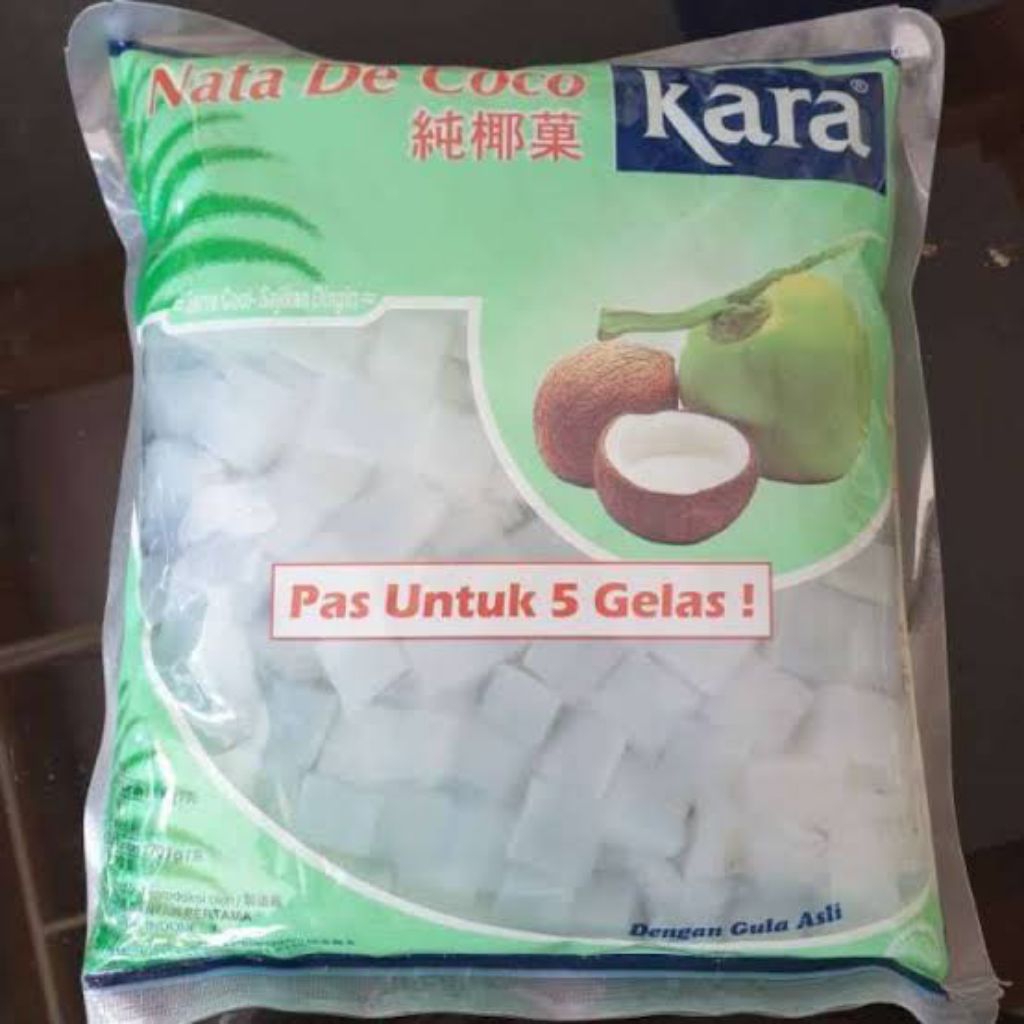 

Kara nata de coco plain potongan dadu besar